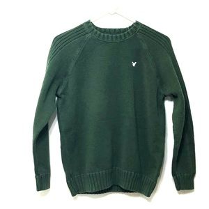 American Eagle Men’s Crew Neck Sweater Green Sz-M
